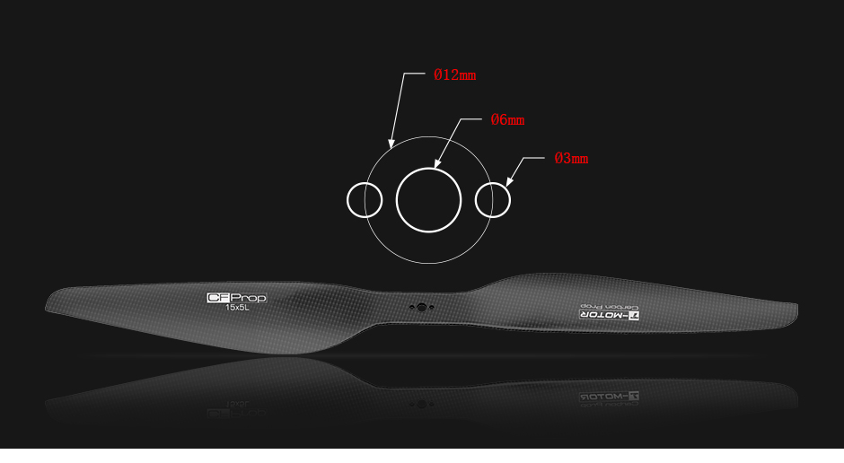 T-Motor P15x5 Carbon Fiber Propeller (2 Pcs/Pair) - Aerofly